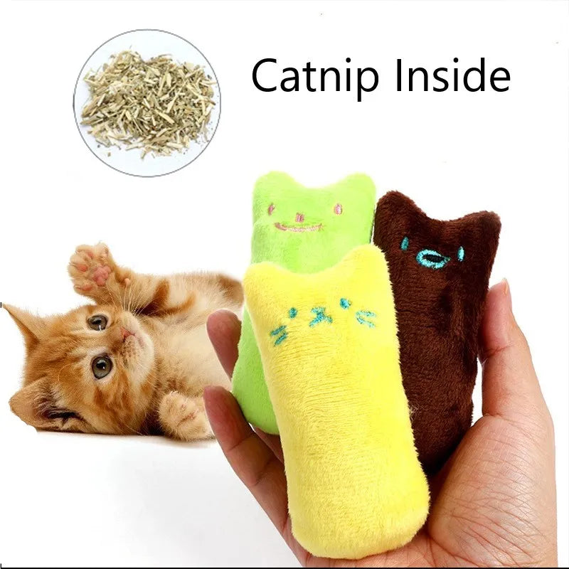 Teeth Grinding Catnip Toys Funny Interactive Plush