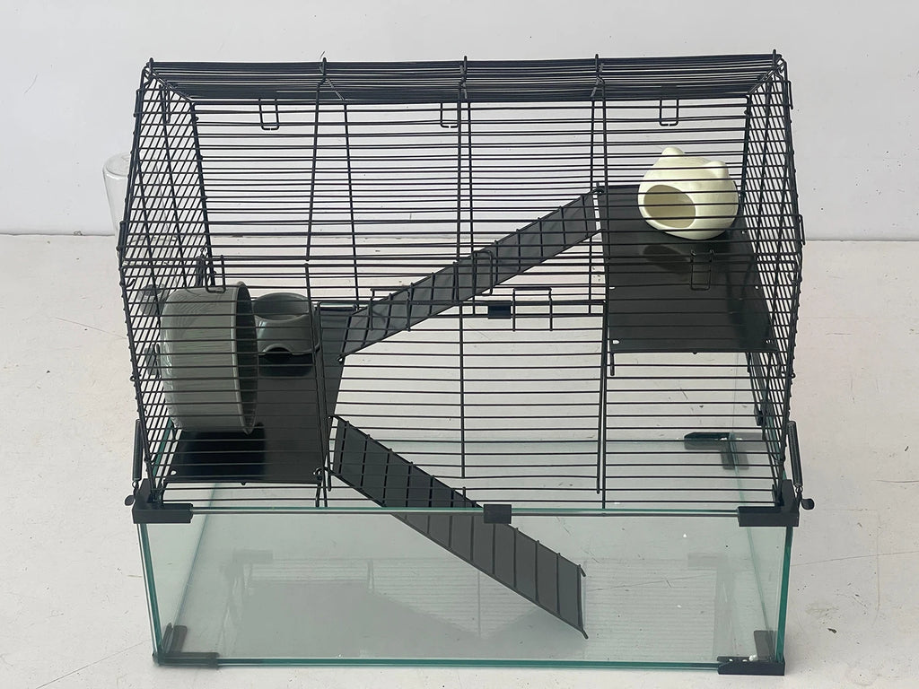 Small Animal Cage Habitats with Water Bottle