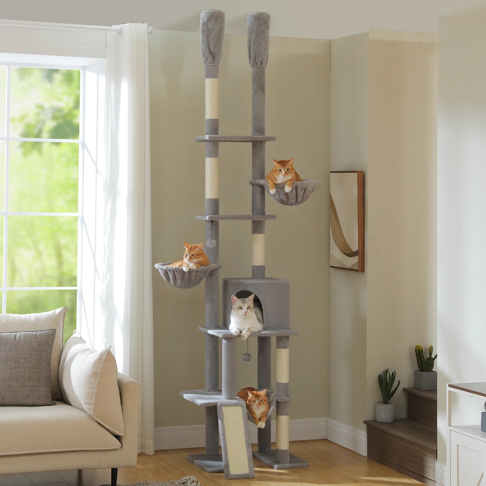 Floor to Ceiling Cat Tree\ scratch pad