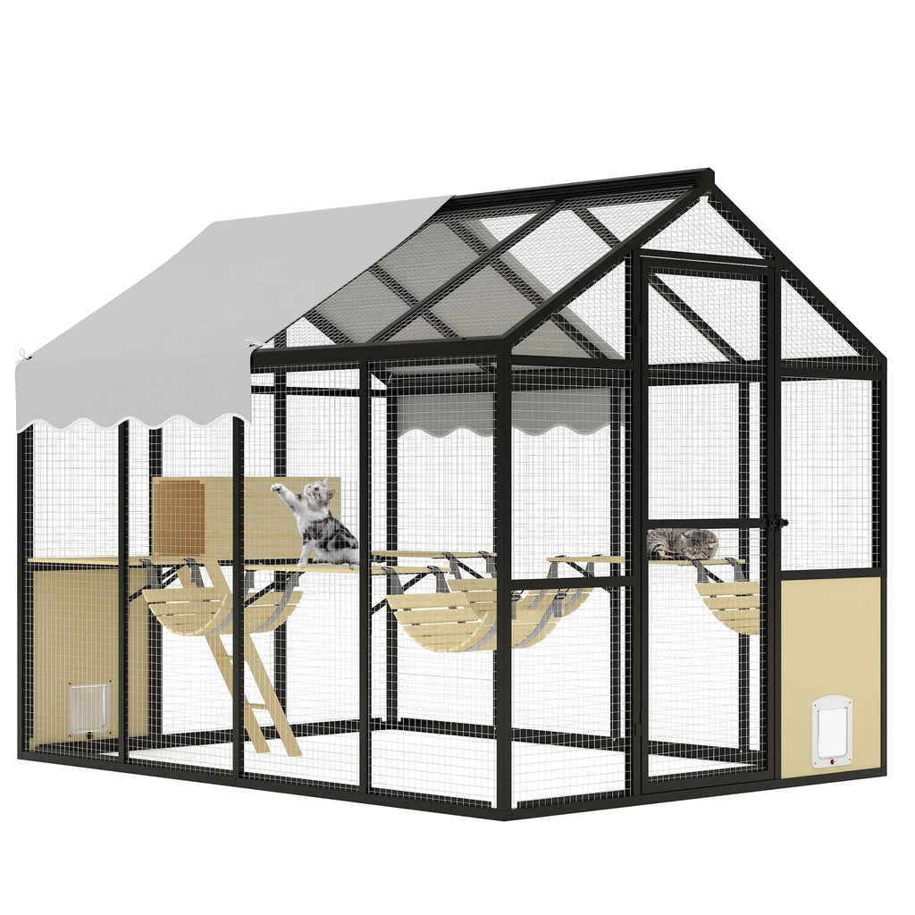 Extra Large Aluminum Outdoor  Enclosure For  Cats