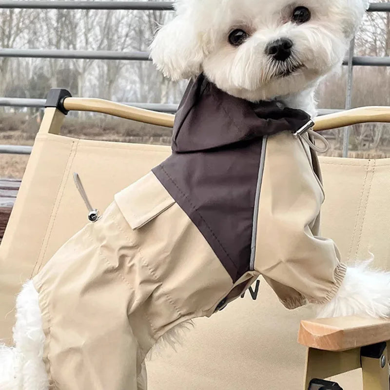 Pet Waterproof Raincoat Four-legged