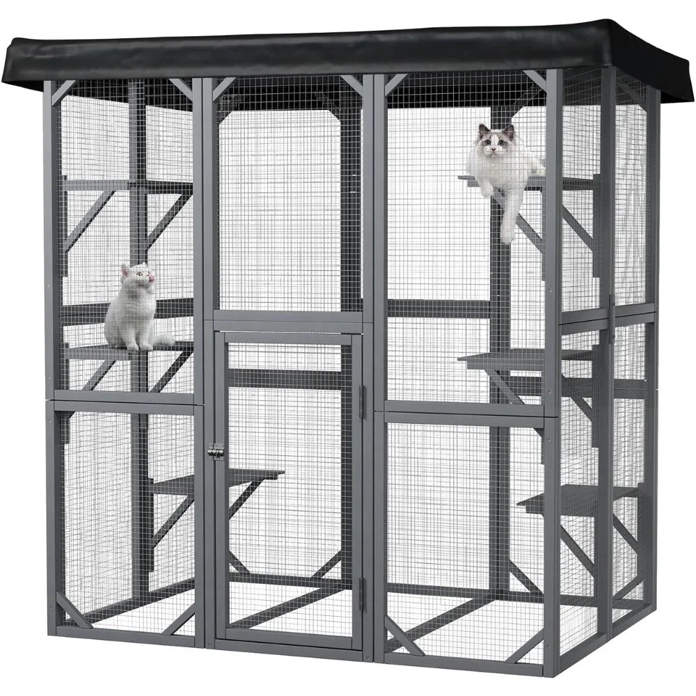 Outdoor Cat Enclosure, 71 Large multi-cats