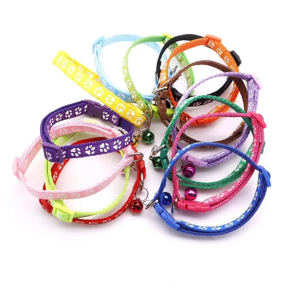 Print Dog Cat  Adjustable Leashes and Collar l