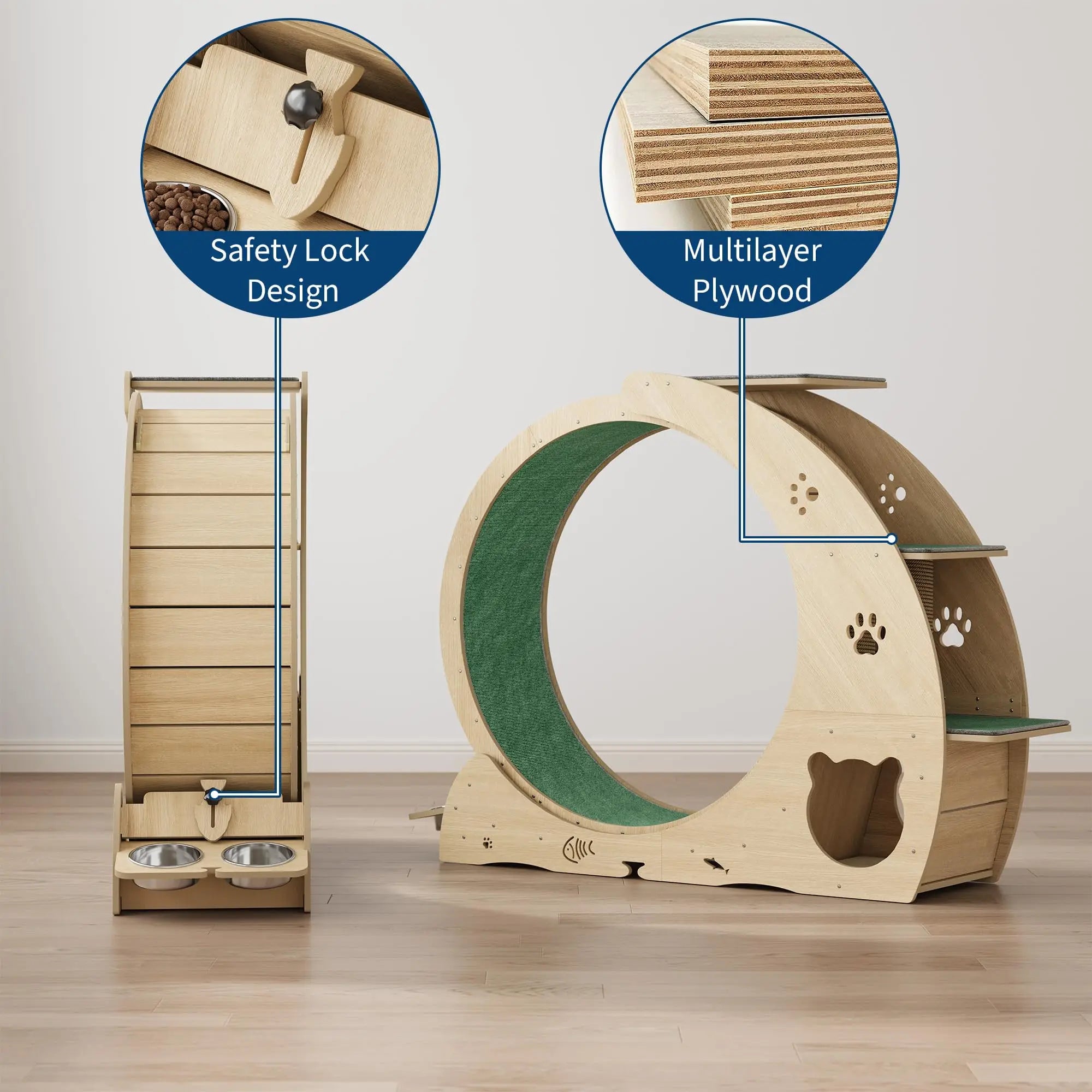 6-in-1 Multifunctional Cat Exercise Wheel