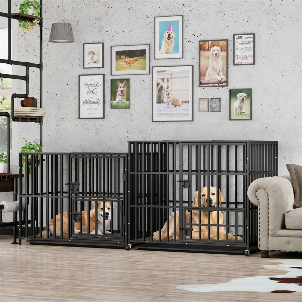 Oversized Stackable Dog Crate Heavy Duty