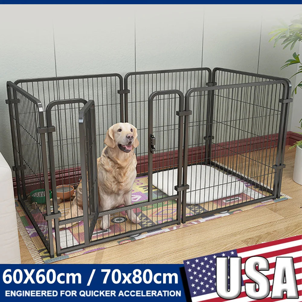 4/6 Panels Dog Fence Playpen