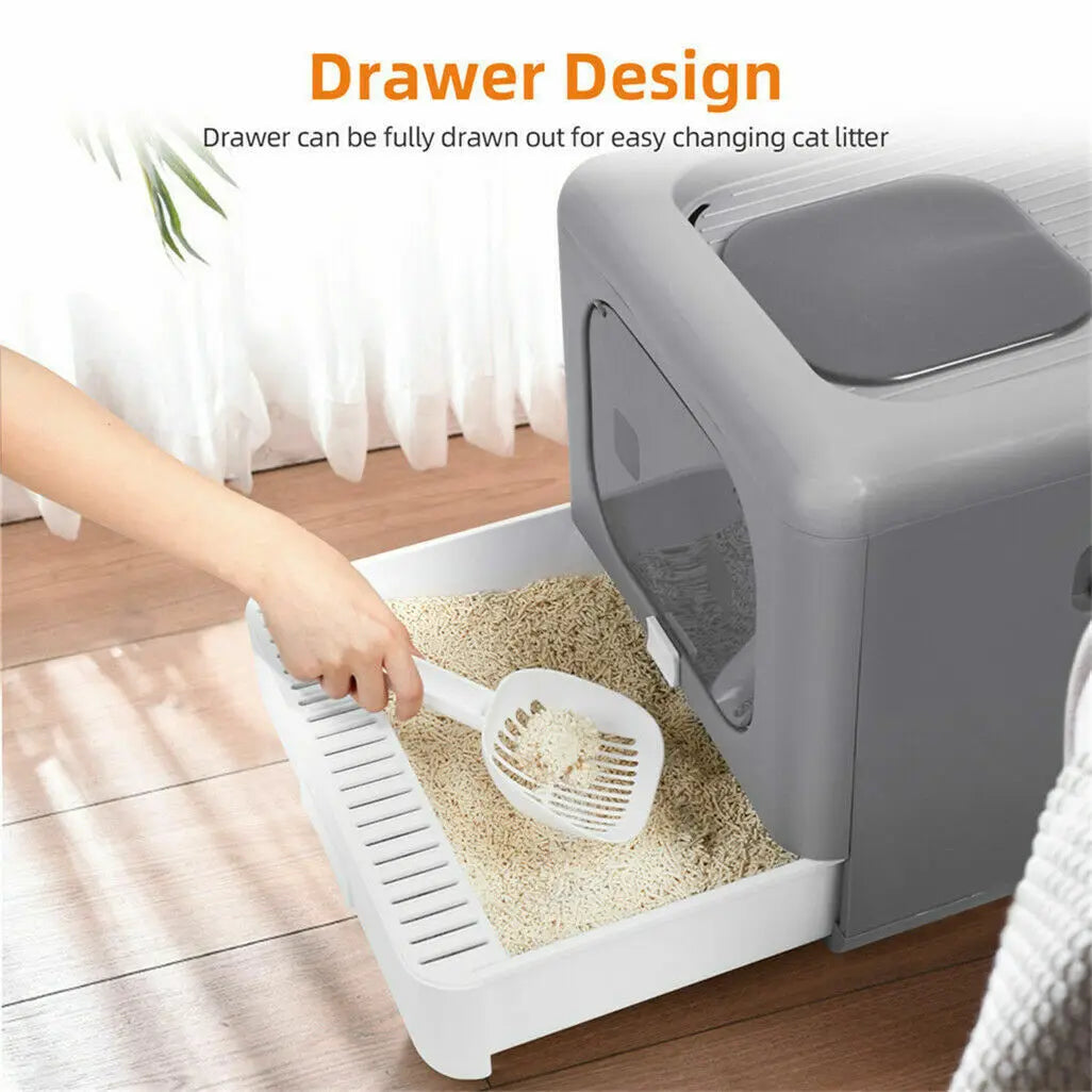 Cat Litter Box with Scoop Tray Sifting