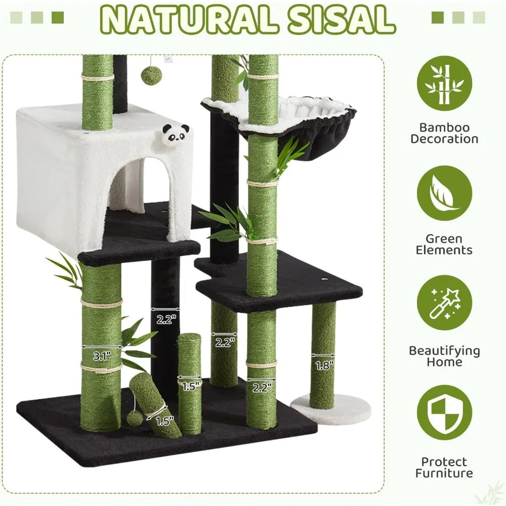Indoor Cat Tower 71.3 Inches High