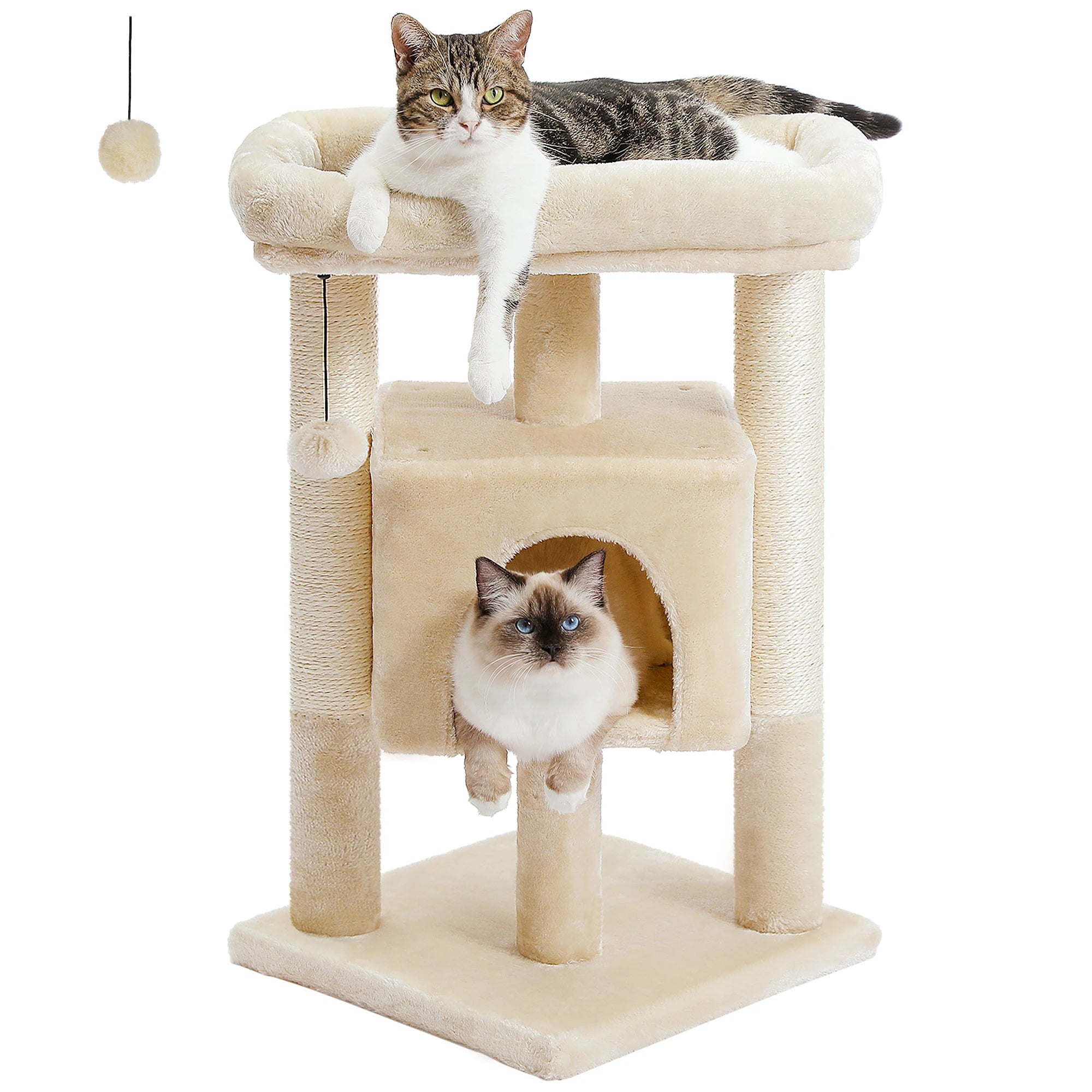 Small Cat Tree Tower with  Sisal Scratching