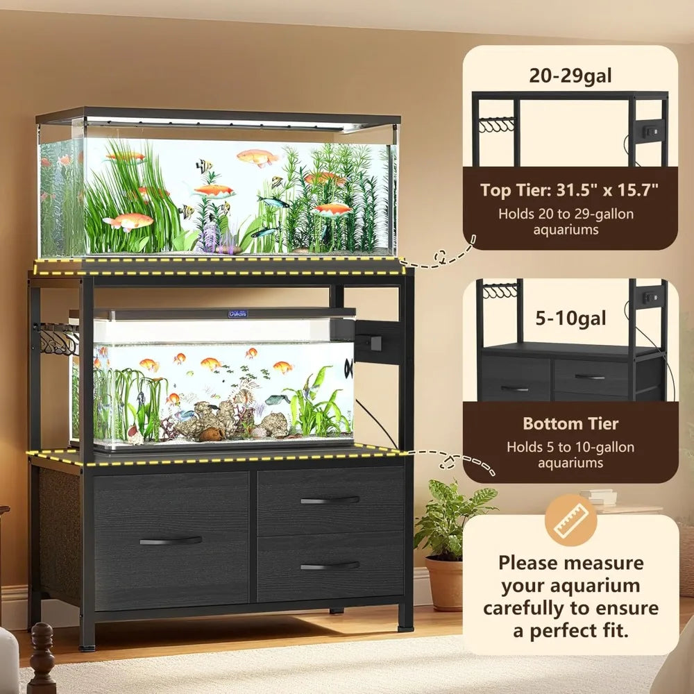 20-29 Gallon Fish Tank Stand, Aquarium Stand