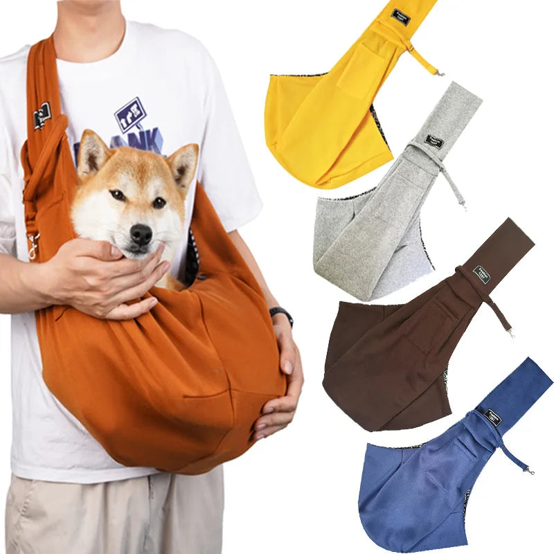 Crossbody breathable dog folding pet bag