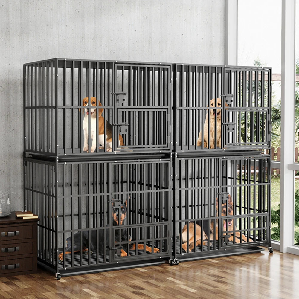 Oversized Stackable Dog Crate Heavy Duty