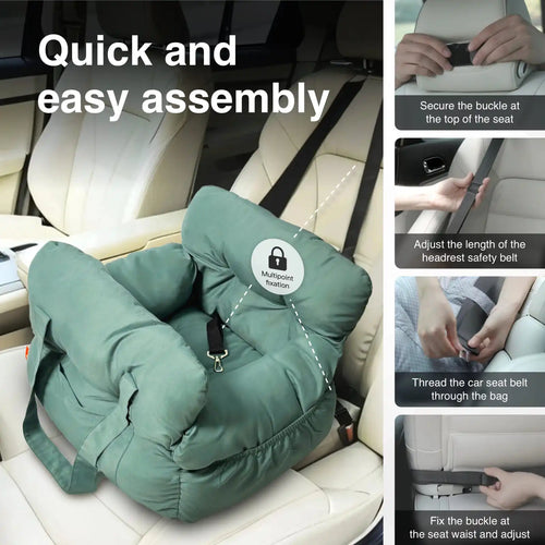 2-in-1 Dog Car Seat Carrier Bag