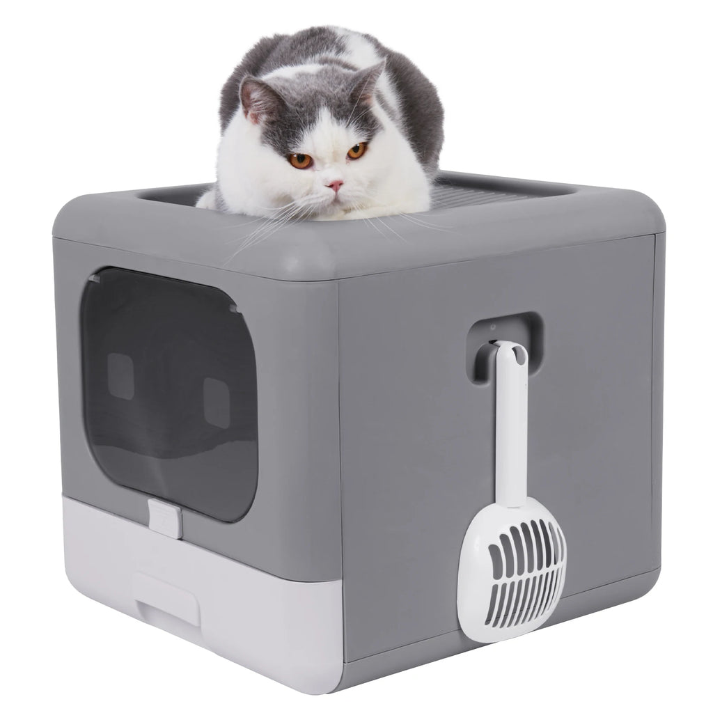 Cat Litter Box with Scoop Tray Sifting