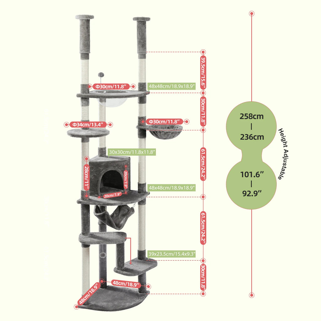 Floor to Ceiling Cat Tree\ scratch pad