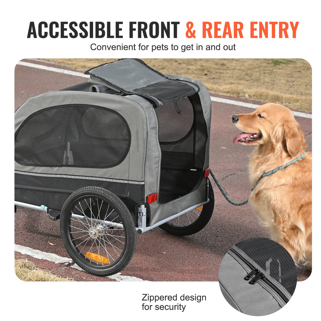 Dog Bike Trailer Pet Cart Bicycle Cart