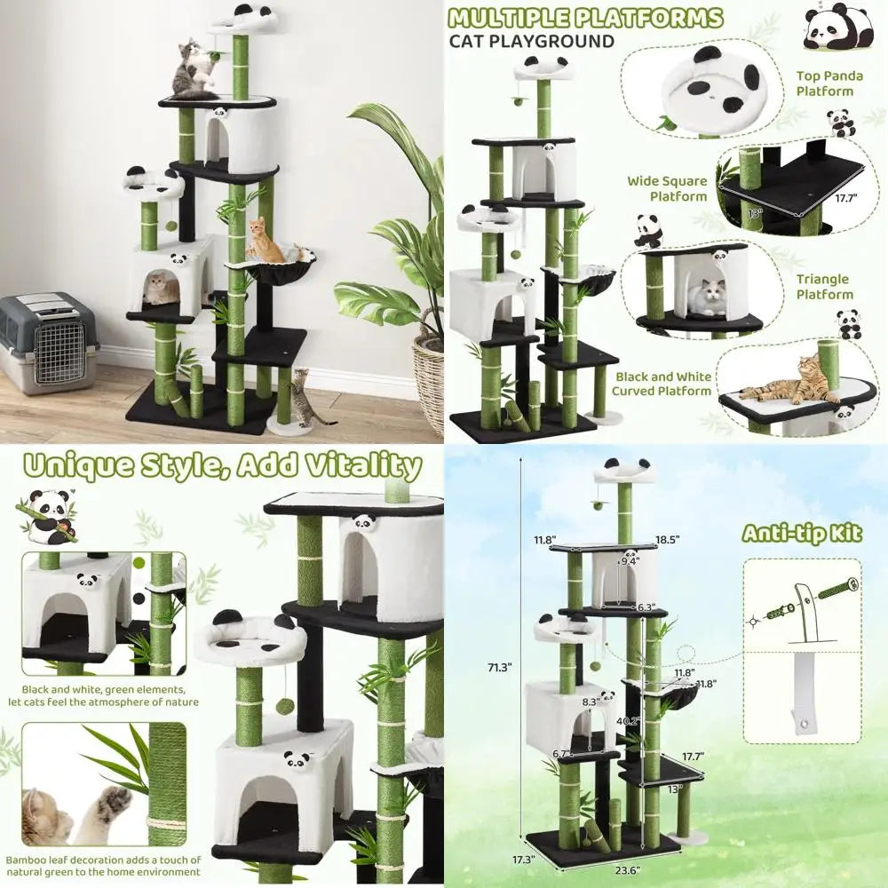 Indoor Cat Tower 71.3 Inches High