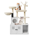 Cat Tree with Litter Box Enclosure