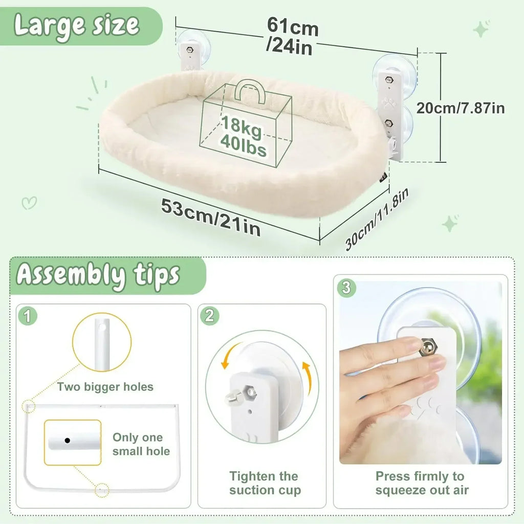 Winter Cat Hammock Window Habitat Cat Sunbathing