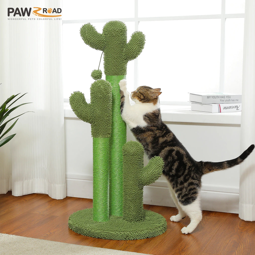 Cactus Cat Tree with Large Condo, Hammock