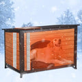 Outdoor Insulated 43.3 L Large Dog Kennel