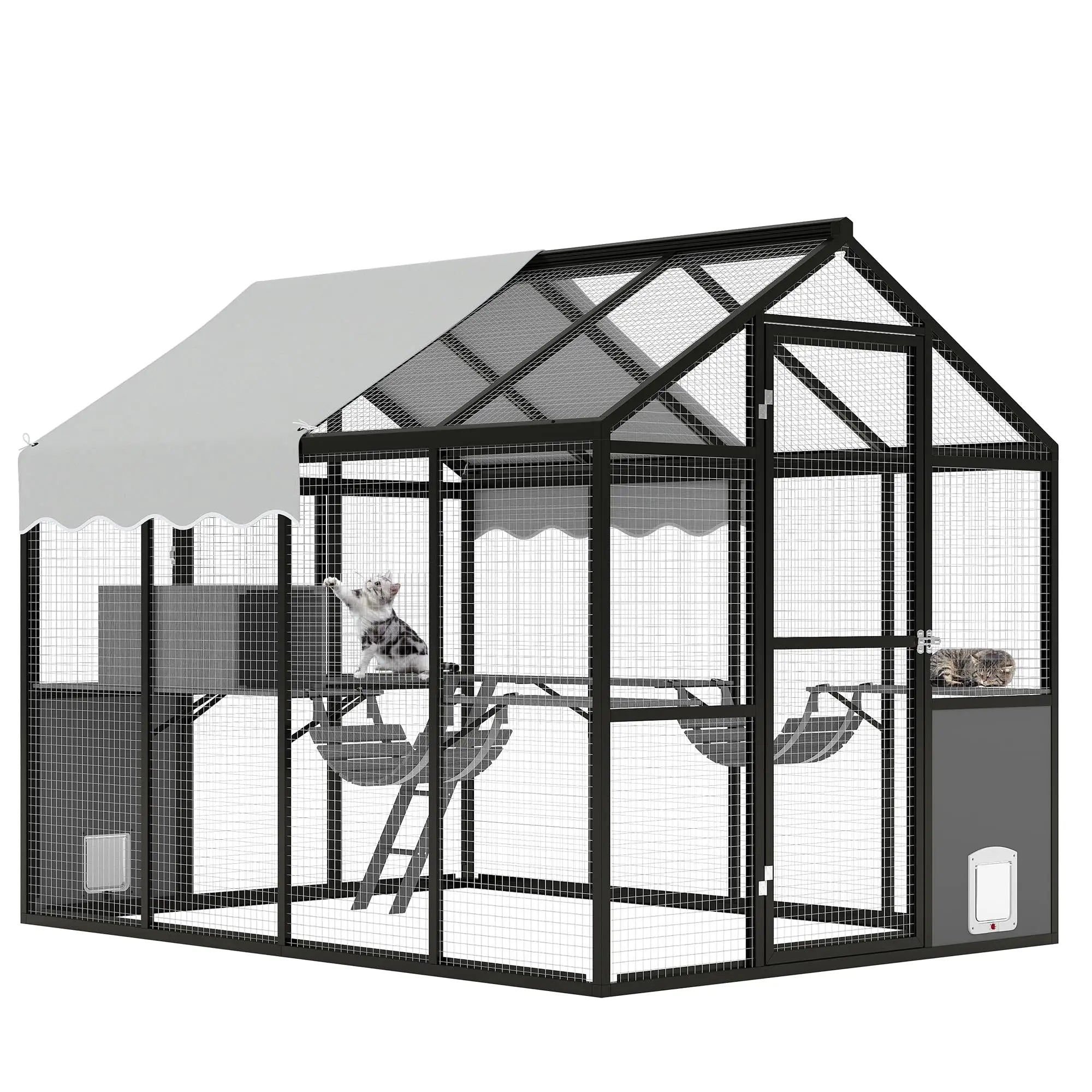 Extra Large Aluminum Outdoor  Enclosure For  Cats