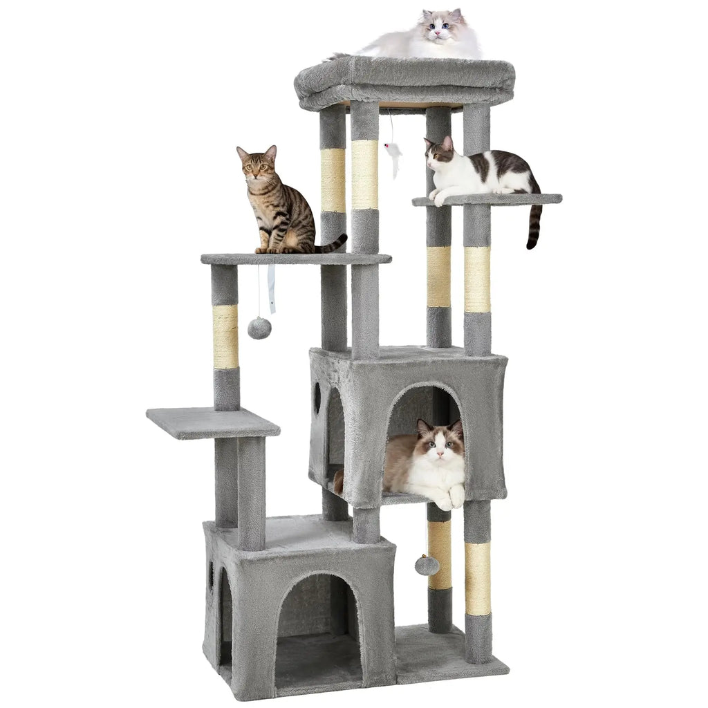 61" Heavy-Duty Multi-Level Cat Tree For Large Cats