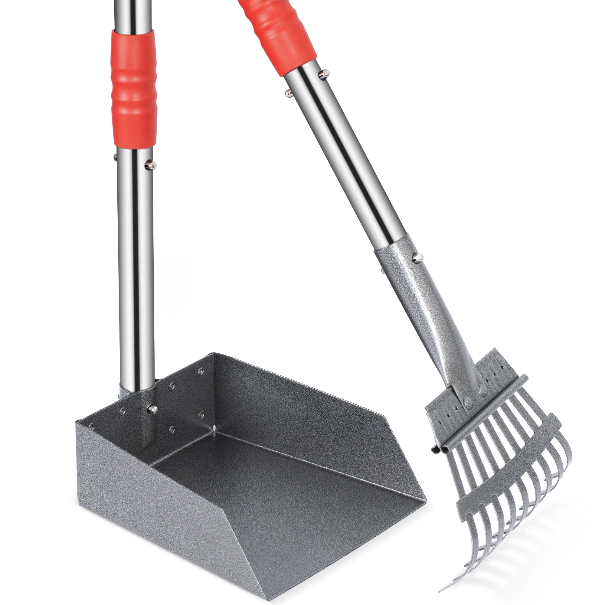 Dog Pooper Scooper Poop Tray and Rake