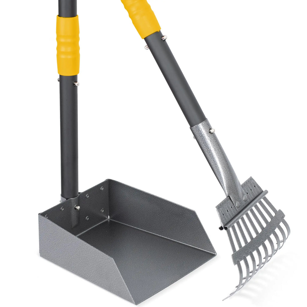 Dog Pooper Scooper Poop Tray and Rake