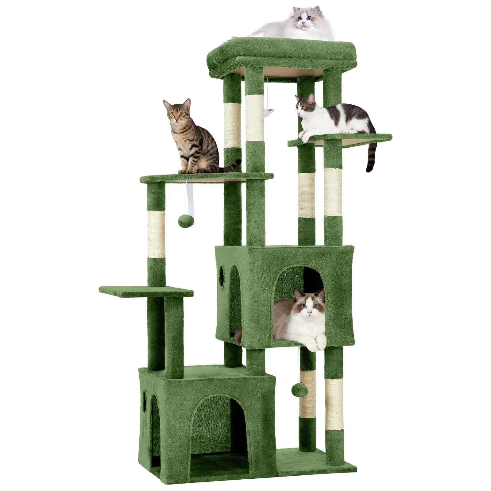 61" Heavy-Duty Multi-Level Cat Tree For Large Cats
