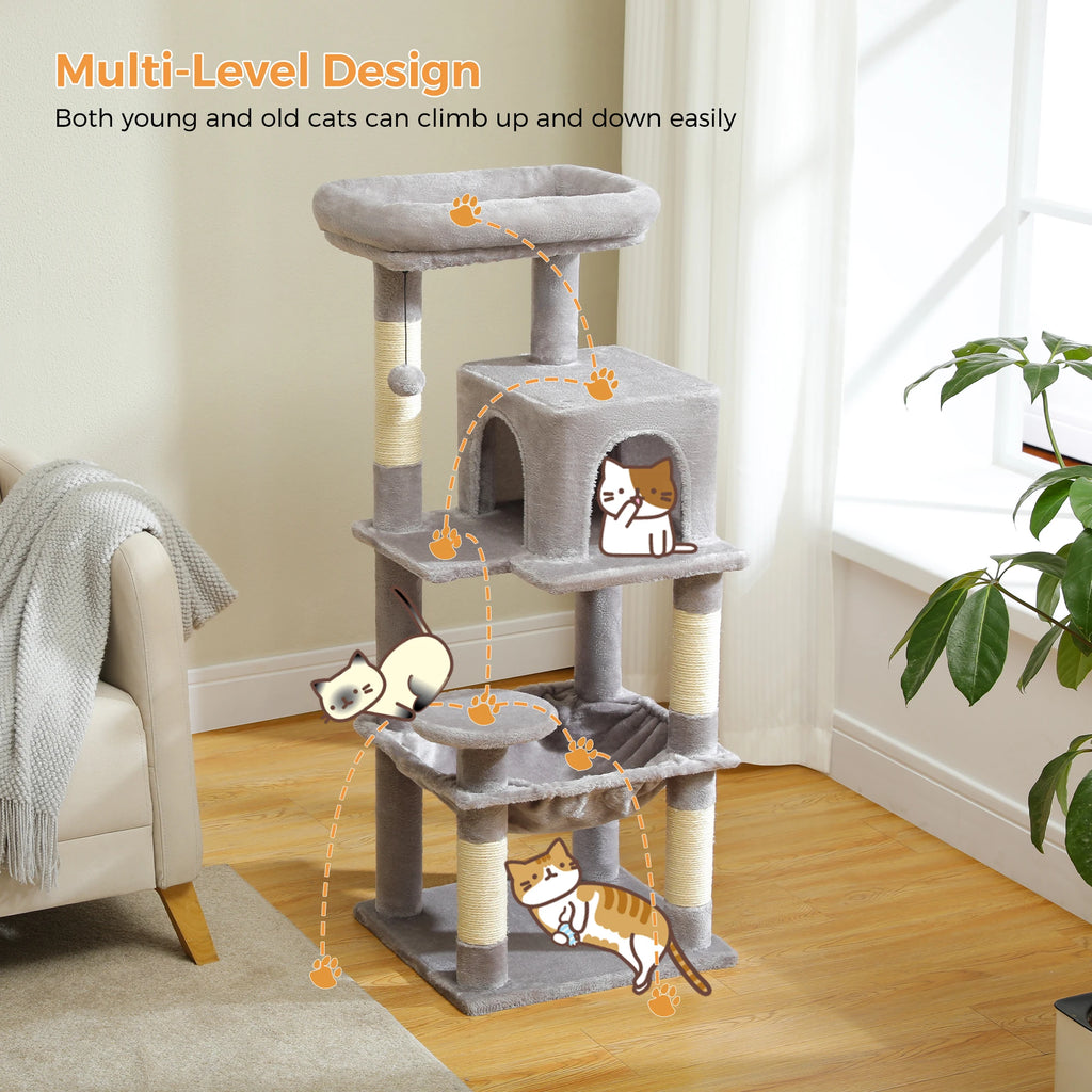 Cat Tree for Indoor Cats, 5-LevelTower