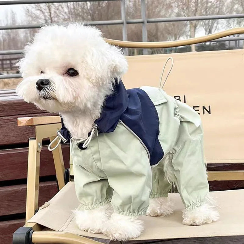 Pet Waterproof Raincoat Four-legged