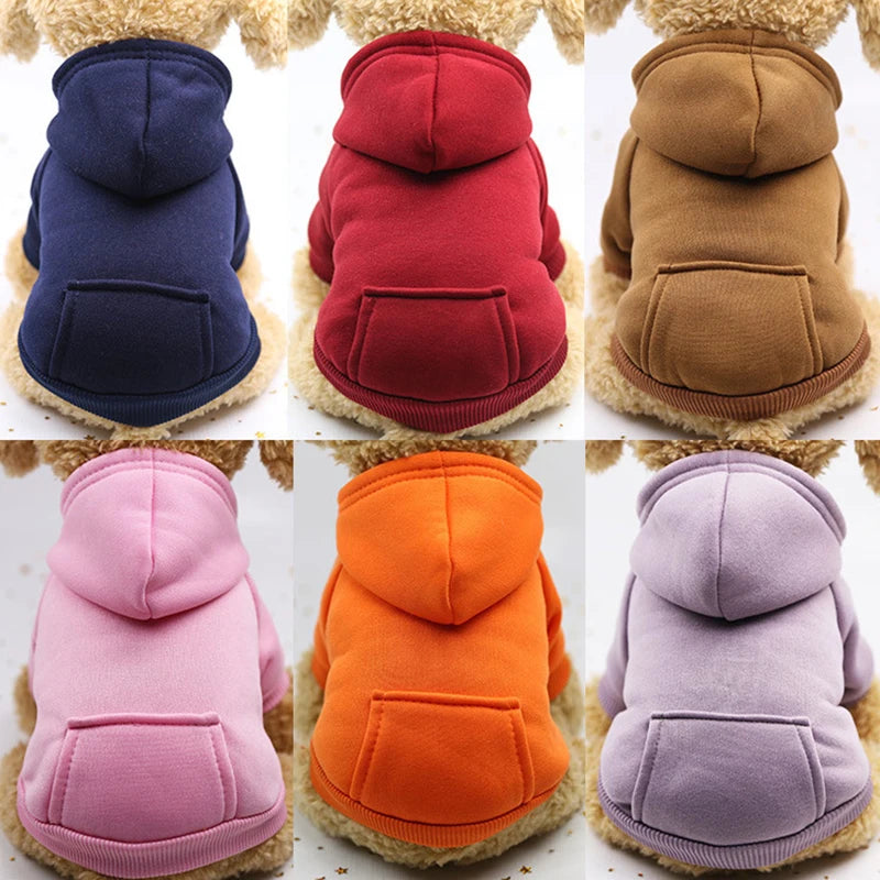 Cheap Dog Hoodie Winter Warm Dog Clothes