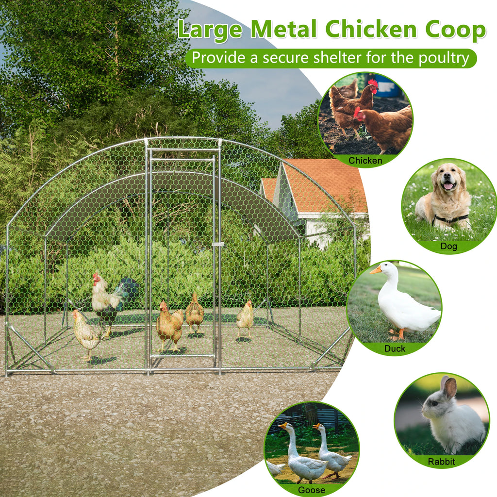 Large  Dome Shaped Walk-in Fence Cage Hen House