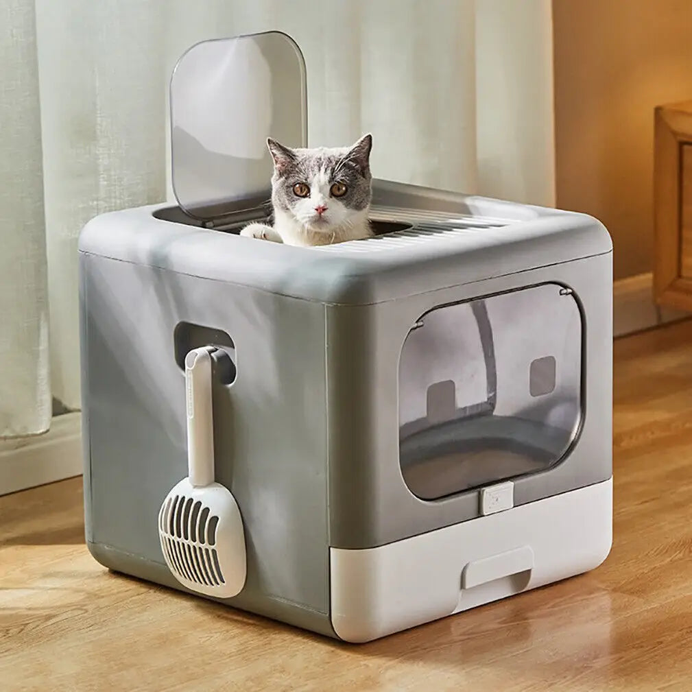 Cat Litter Box with Scoop Tray Sifting