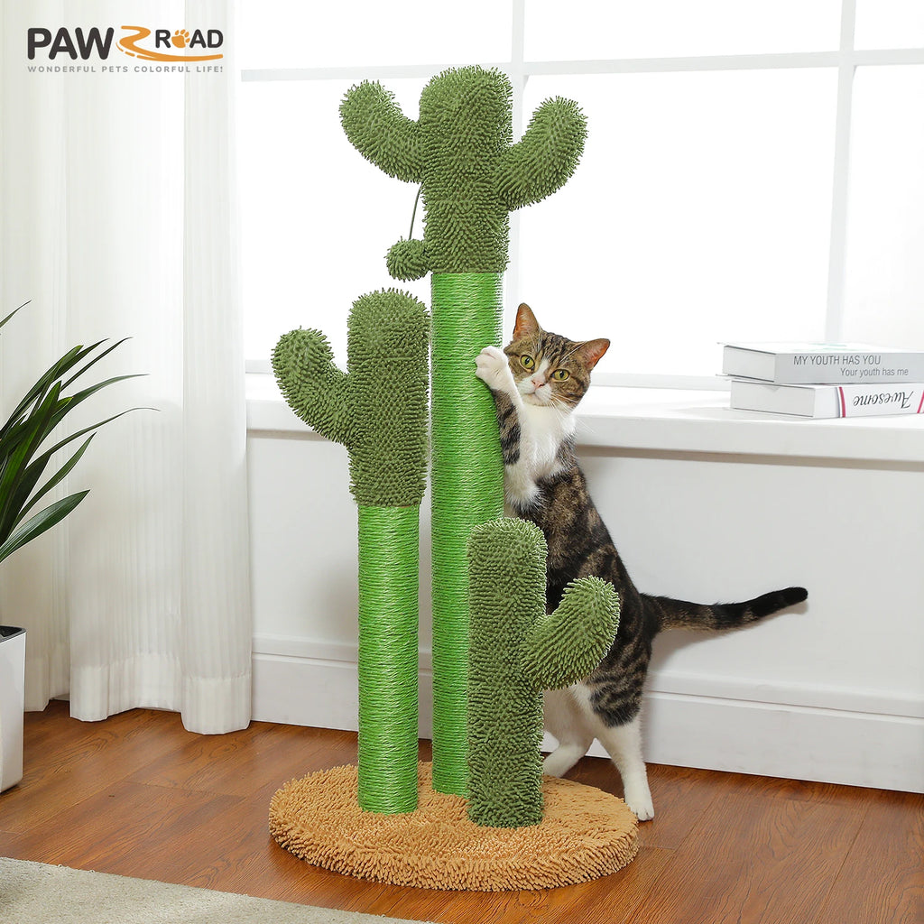Cactus Cat Tree with Large Condo, Hammock