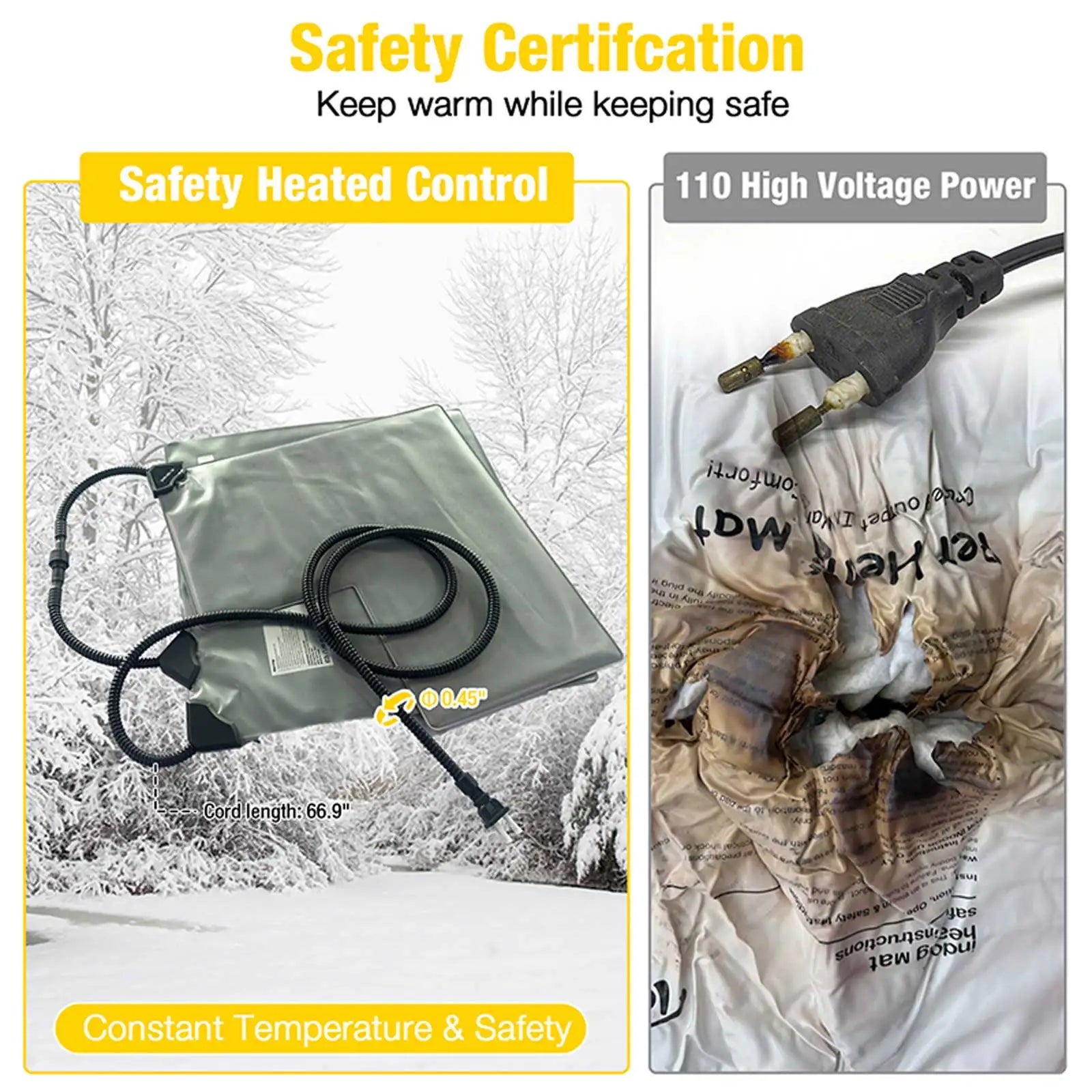 Heated Outdoor Insulated Dog House| Heating Pad Inside