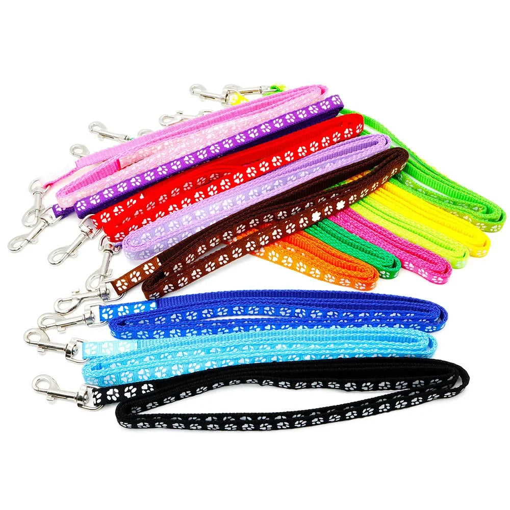 Print Dog Cat  Adjustable Leashes and Collar l