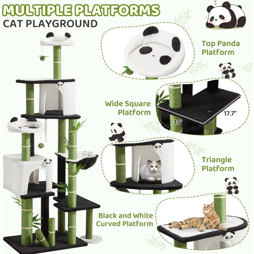 Indoor Cat Tower 71.3 Inches High